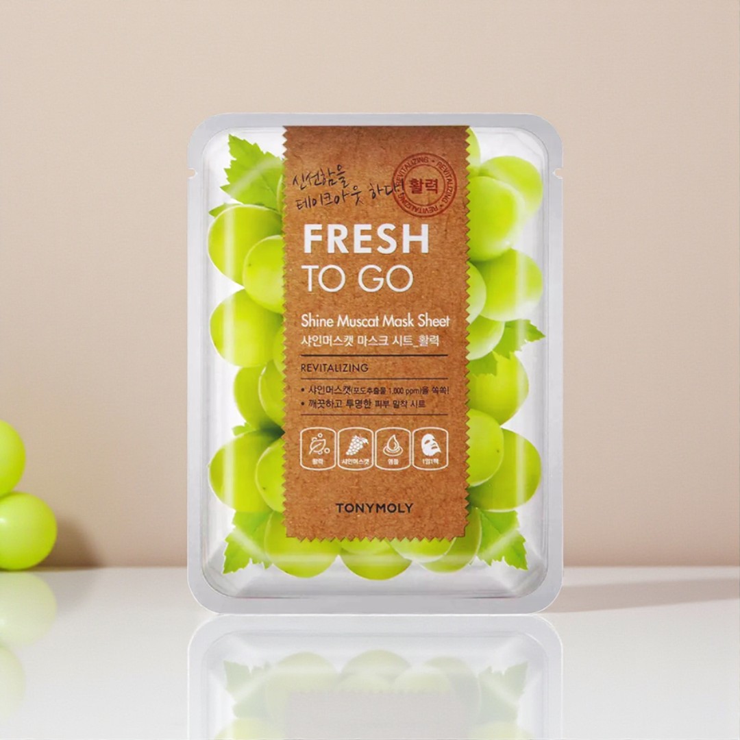 Tonymoly Fresh to Go Shine Muscat Mask Sheet - 20g