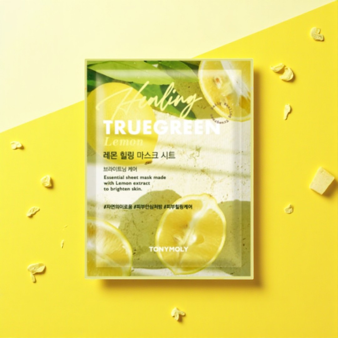 Tonymoly Truegreen Lemon Healing Mask Sheet - 20g