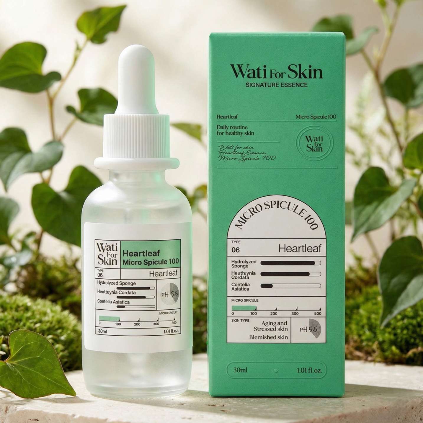 Wati For Skin Heartleaf Essence Micro Spicule 100 - 30ml