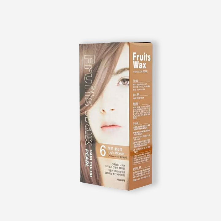 Welcos Fruits Wax Hair Color Pearl (6 Light Blonde) - 120gm